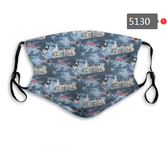 2020 NFL New England Patriots #3 Dust mask with filter->nfl dust mask->Sports Accessory